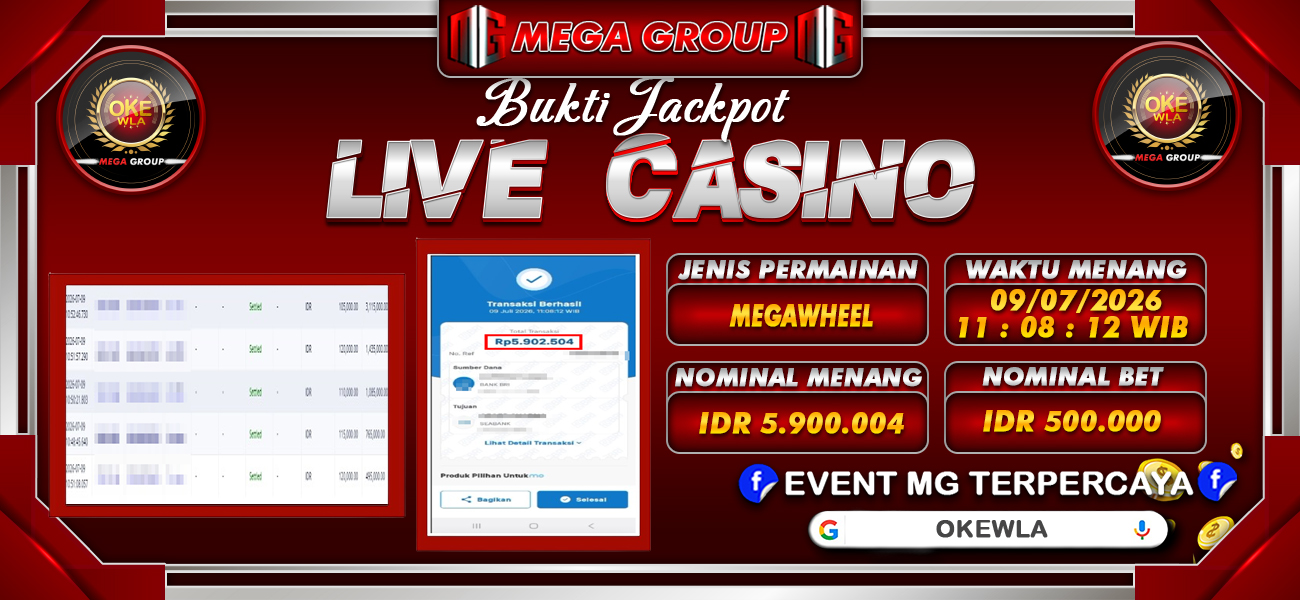 Bukti JP situs Okewla hari Kamis, 09 Juli 2026